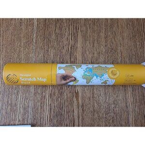 New Sealed The Original Scratch Map Travel A3 Print 16.5x11.7 inches